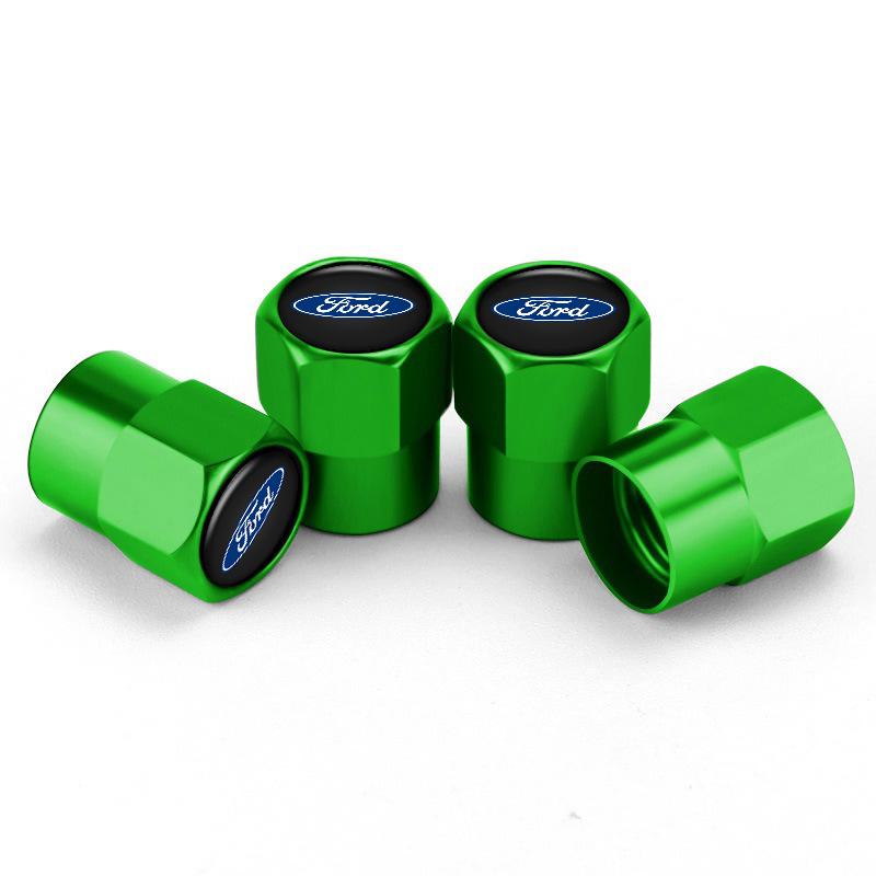 For Honda cco4pcs Metal Car Wheel Tire Valve Caps Stem Case Covers For Ford Focus mk2 mk3 Fiesta mk7 Ranger Mondeo mk4 Mustang Sticker