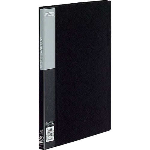 KOKUYO File Clear File Basic Fixed Side Throw A4 40 Pockets Black La-B220D