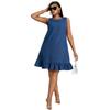 Elegant Multi-Button Denim Dresses for Women