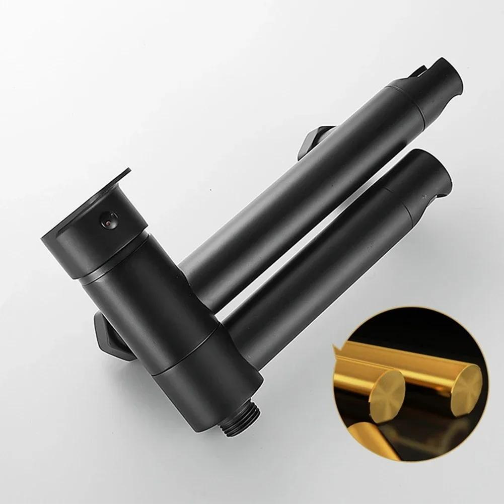 Bathroom Fixture Black Handheld Shower Resistance To Erosion User-Friendly Design Comfortable Bathing Experience