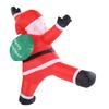 6.6ft Hanging Xmas Inflatable Santa Decoration with Present Bag Built In LED Lights Blow Up Santa Holiday Decor for
