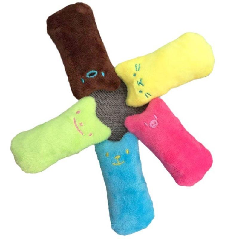 Interactive Plush Catnip Toy for Cats Funny Chewing Vocal Cat Mint Teething Toy with Claws Thumb Bite Kitten Playtime Accessory