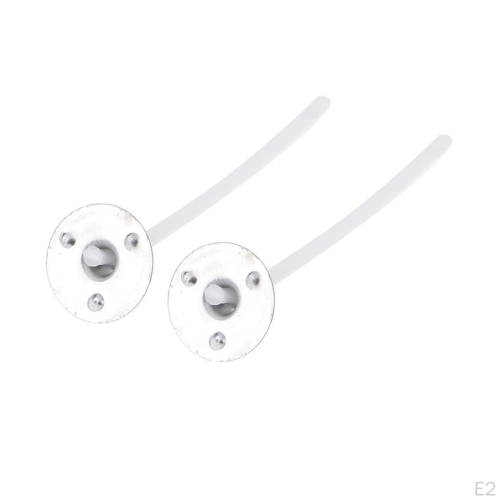 200x 2.5/3/3.5cm Pre Waxed Candle Wick W/Sustainers for Making - White, 3.5cm