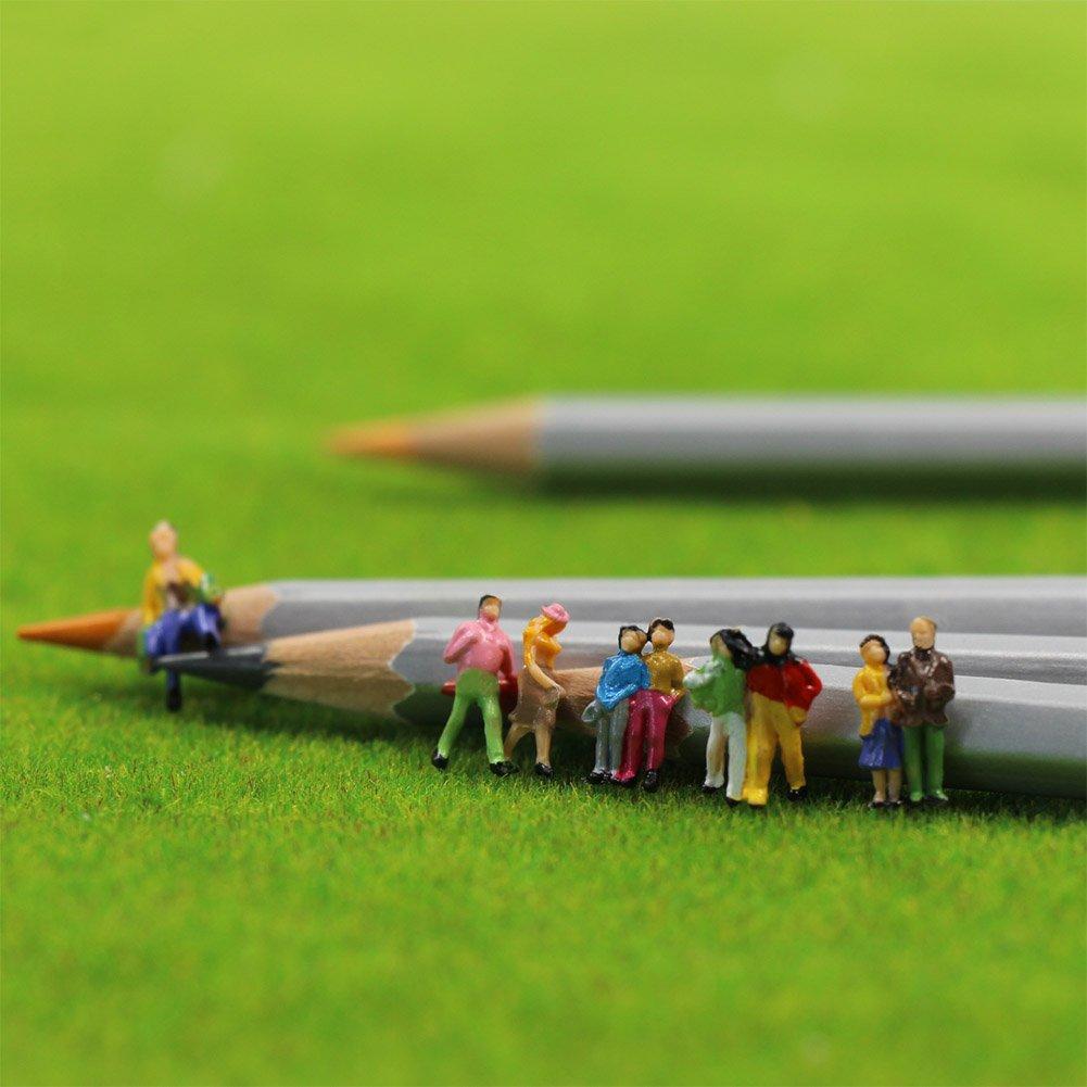 პეიზაჟის კოლექცია ადამიანის ფიგურები, ფიგურები, მოხატული ადამიანის ფიგურები, 1:150, 100 ცალი, მინიატურული ბაღი, რკინიგზის მოდელი, შენობის მოდელი, დიორამა,