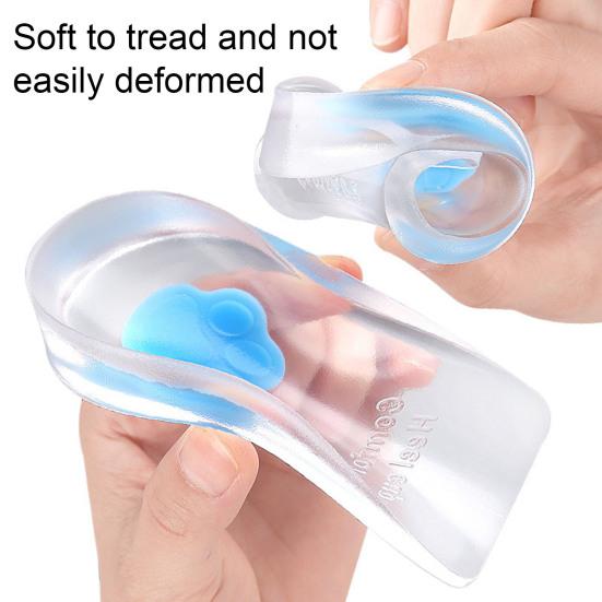 1 Pair Heel Pads Super Soft Wear Resistant Shock Absorption Comfortable Shoe Wedge Inserts Gel Heel Cups