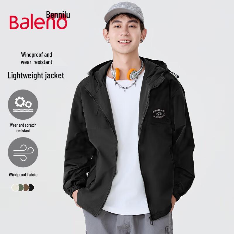 

Baleno Men s Retro Hooded Casual Jacket XL