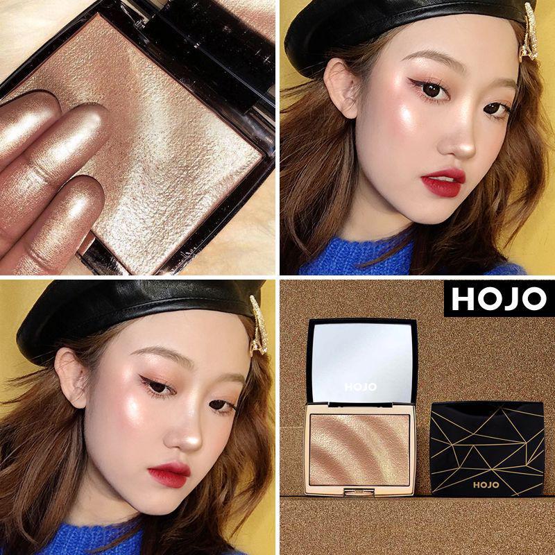 HOJO8029 3D Shimmer Highlighter Palette - Face Sculpting & Skin Brightening Makeup.