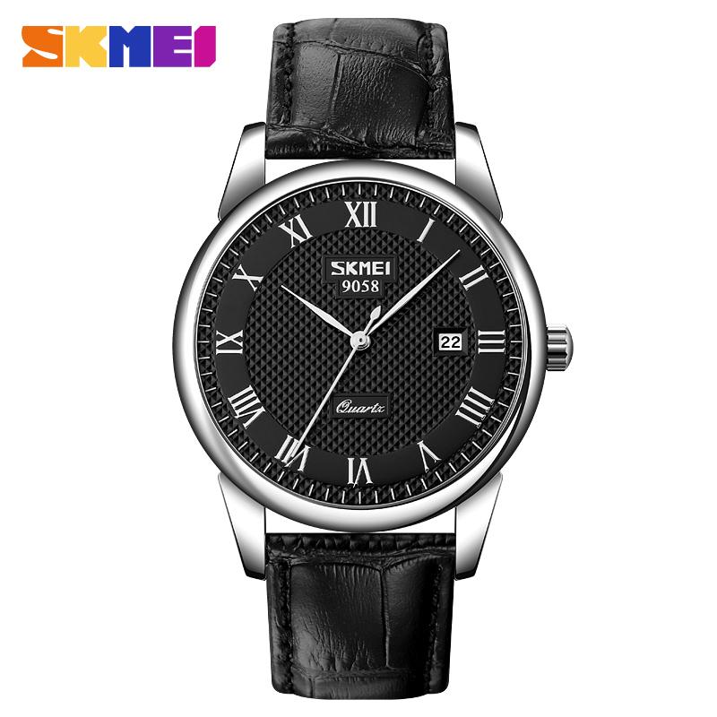 SKMEI 9058 Top Brand Couple Quartz Watch Date Watch Men's and Women's Fashion Leisure Waterproof Calendar Business Watch Reloj