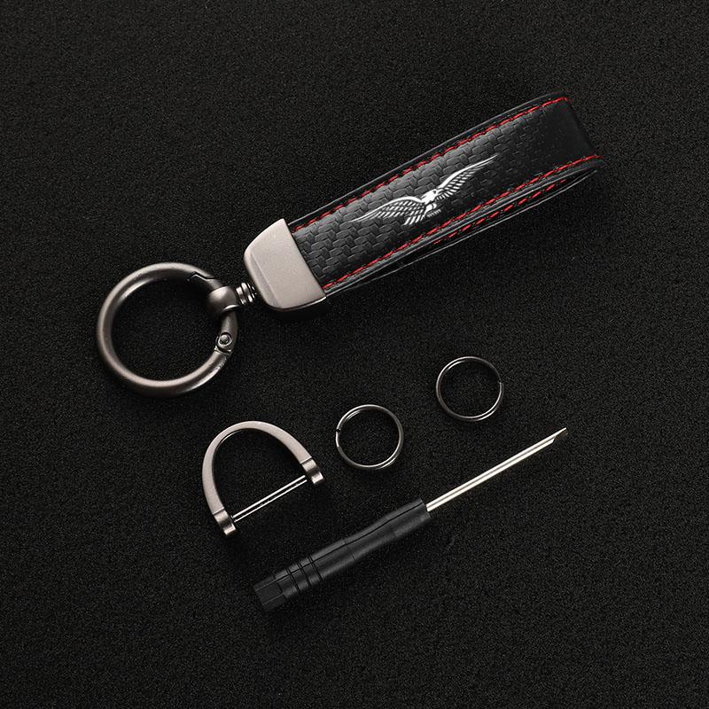 Hochwertiger Carbonfaser Motorrad Schlüsselanhänger Halter Schlüsselanhänger für Moto Guzzi BREVA 750 V7 Breva 850 1100 1200 GRISO BREVA 1100