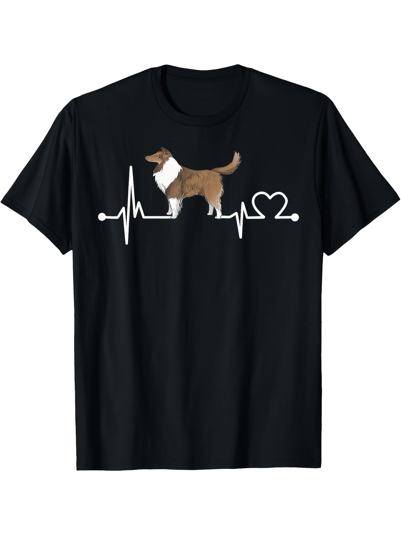 T-Shirt y2k & Shetland Sheepdog Heartbeat 2XL