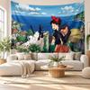 Kiki's Delivery Service Jiji Wall Tapestry Home Decor Hanging Cloth Art Background Tapestry for Bedroom
