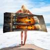 Beach Towel Printed Beach Mat Summer Gift Resort Pool Bath Fabric Decor