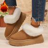 Fashion Thick Soled Woman Shoes 2026 Winter New Women Round Snow Boots Comfort Soft Soled Women's Ankle Boots Zapatos De Mujer