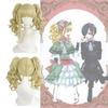 Black Butler Cosplay Wig For Elizabeth Ethel Cordelia Midford Role Play High Temperature Silk