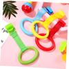 4pcs Pull Rings Baby Cot Hanging Rings Baby Bed Stand Up Rings Walking Assistant Stand Up Rings Learning Standing Crib Hanging Ring for Strollers,