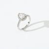 Modern Adjustable Water Drop Ring With Electroplated Finish For Female Wear