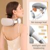 Neck Massager for Neck Pain Relief, 4D Deep Kneading Massagers with 3 Massage Nodes, Cordless Neck and Shoulder Massage with Heat for Neck, Back &