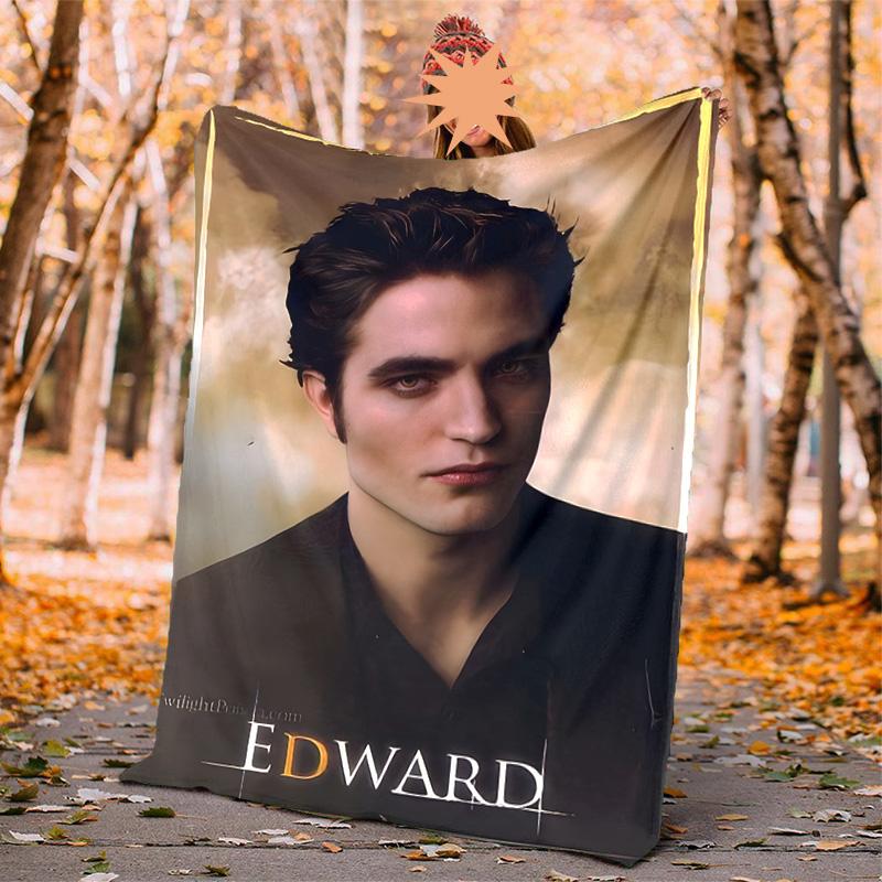 Edward Cullen Flannel Blanket Soft Warm All-Season Throw, Design for Camping, Car Travel, Hiking Sofa, Bed, Office Perfect Gift for Parties