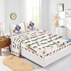 Heiß verkaufendes Umschlag-Vier-Teile-Set Matratze Digitaldruck Matratzenschutzbezug Bettwäscheposten