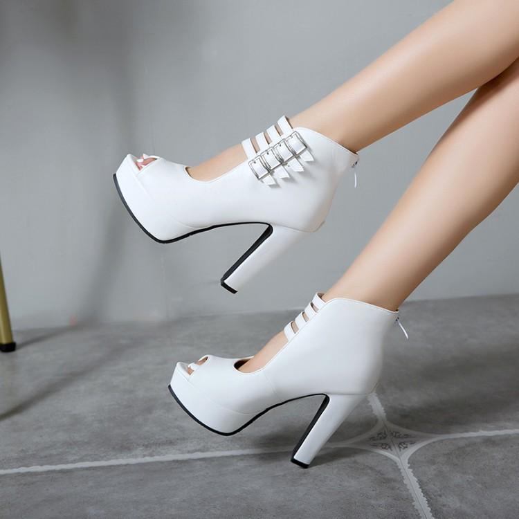 

Летние женские гладиаторские сандалии Сексуальные дизайнерские с открытым носком Ажурные Высокие каблуки Платформа Вечеринка Женская обувь Сандалии на молнии Femmes 46 43