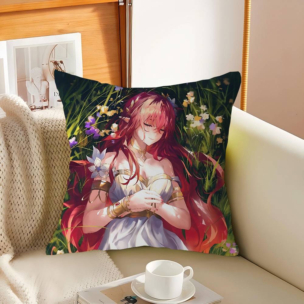 Honkai Impact 3rd Himeko Poszewka na poduszkę Wzór Poszewka na poduszkę Dekoracja Dekoracja świąteczna