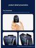 Cross-Device 4-in-1 Wireless Lavalier Microphone with Digital Display for Streaming, Shooting, Recording, & Noise Reduction (Model: H8/H12/H18/H19)