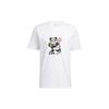 T Shirts Men's White Crew Neck Moderate Straight Fit GN5147