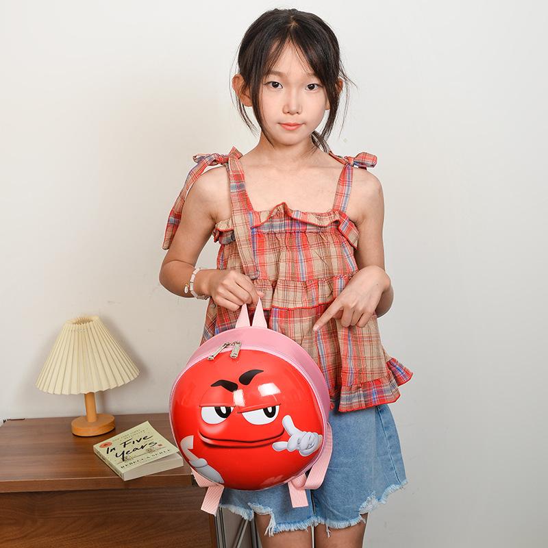 Kindergarten Small And Medium Class Baby Schoolbag Cartoon Cute Little Tiger Child Backpack Foreign Hard Shell Children'S Backpack