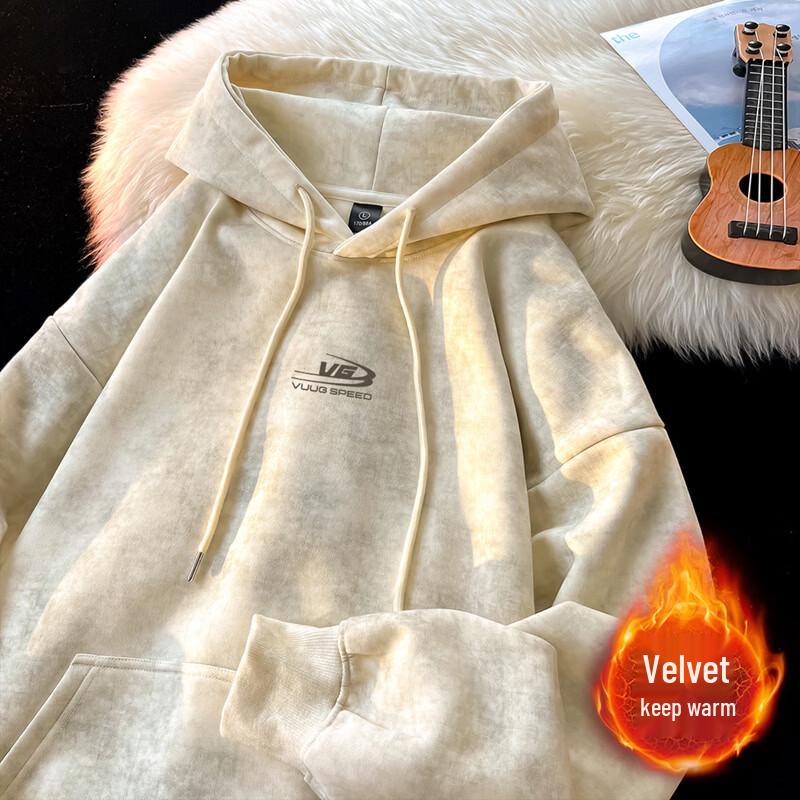 VUUG Men s Relaxed Fit Fleece Hoodie L