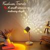 Water Pattern Sunset Ambient Light, Double Head Projection Lamp for Live Streaming and Bedroom Decoration