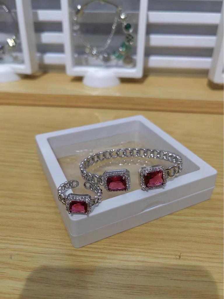 Retro Luxury Zircon Bracelet - Colorful Open Round Design