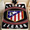 1PC Club Atlético de Madrid Patterned Flannel Blanket Suitable For All Seasons for Home Decor Warmth and Comfort Gifts Holiday Present