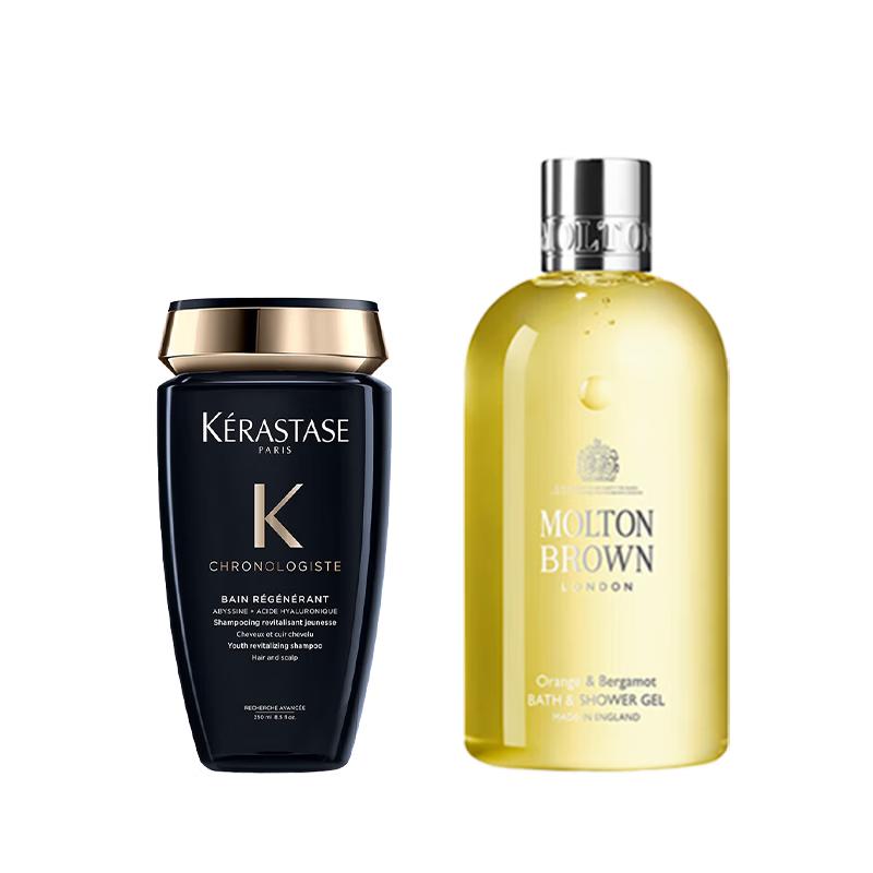 Kérastase Chronologiste Shampoo & Molton Brown Orange & Bergamot Shower Gel Duo