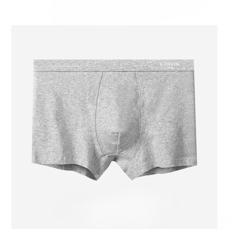 Plus Size Men's Summer Pure Cotton Class A Cotton 10A Antibacterial Breathable Mid Waist Briefs