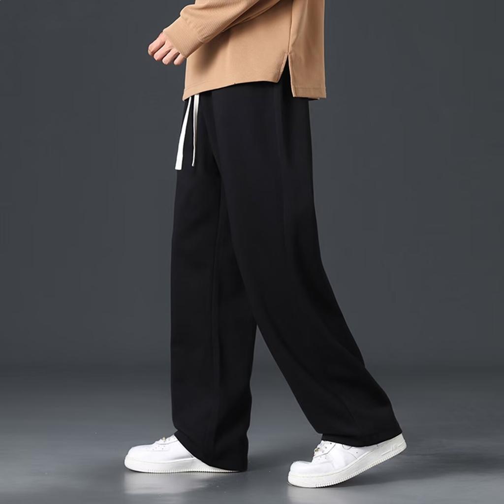 Simple Youth Casual Pants Men's Spring and Autumn New Loose Straight Boys American Wide-leg Tooling Pants