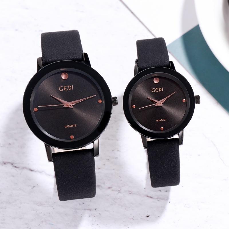 Simple And High-Value Couple Belt Quartz Watch Fashionable Light Luxury High-End Waterproof Quartz Belt Watch
