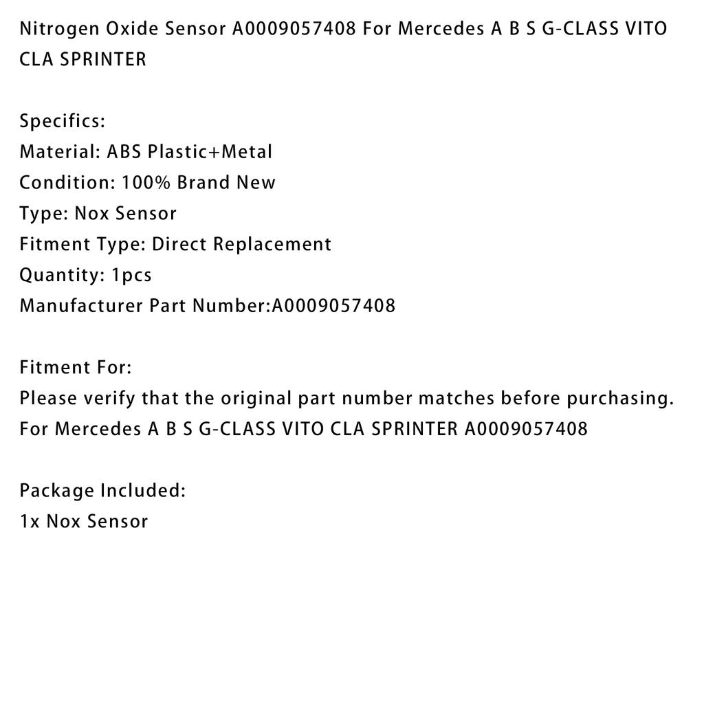 Nitrogen Oxide Sensor A0009057408 For Mercedes A B S G-CLASS VITO CLA SPRINTER
