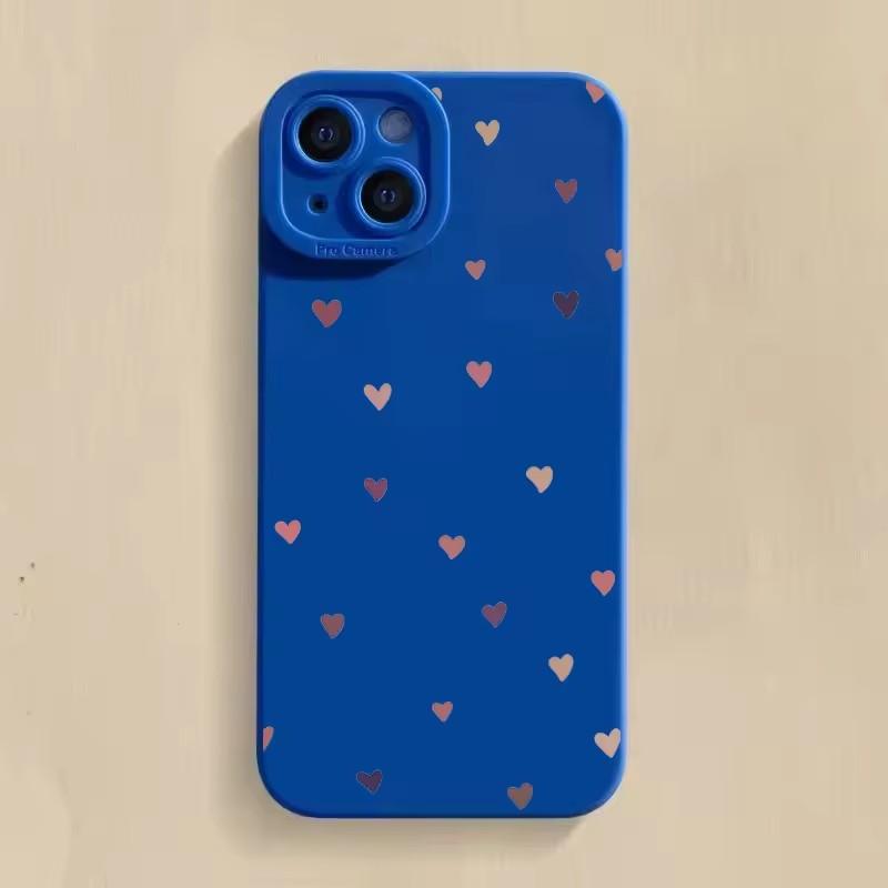 Colorful Small Love Heart Silicone Phone Case For Samsung Galaxy S25 S24 S23 Ultra S22 Plus S21 FE S20 A55 A54 A35 A15 Cover