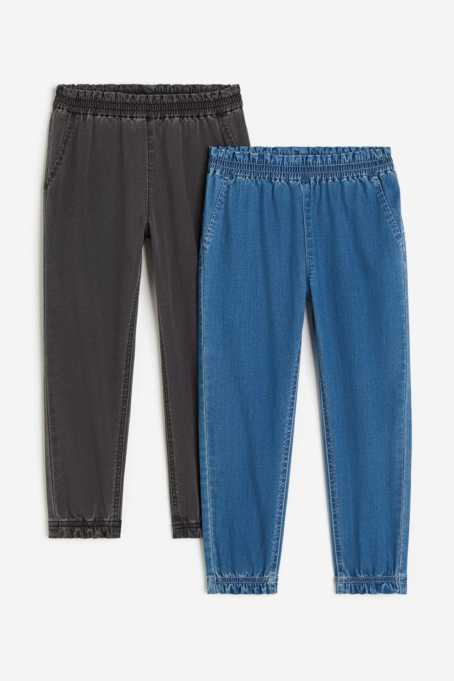 

2-pack denim joggers