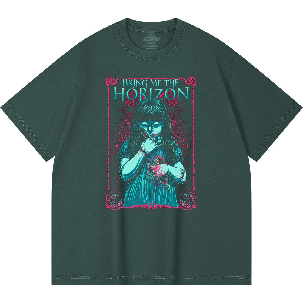230 g/m² 100% Bavlna T-shirt Heavy Metal Rocková Kapela Tisk Populární Hudby Unisex Těžký Bavlněný T-shirt