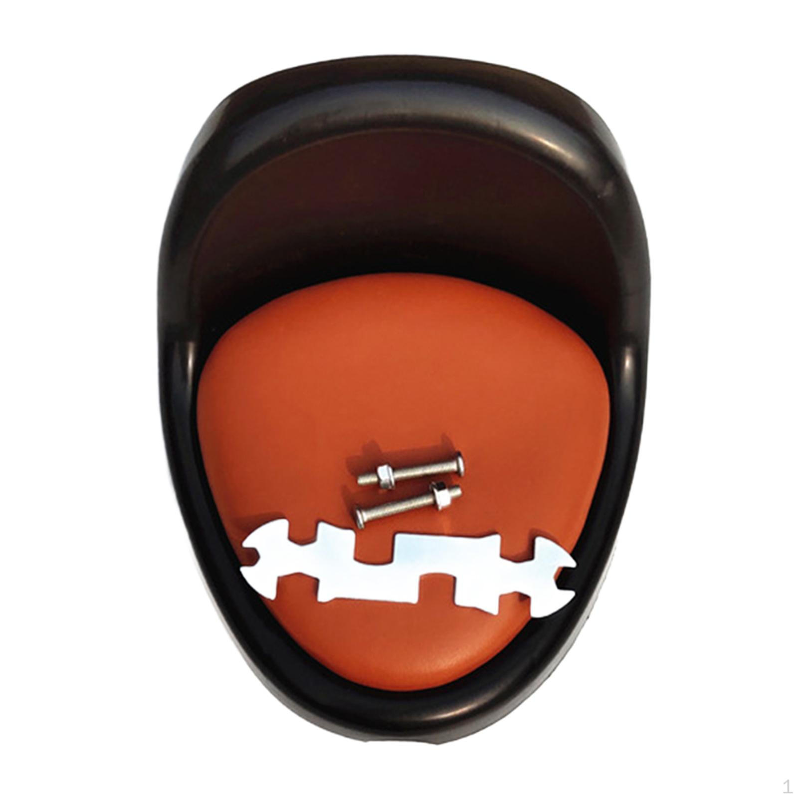 

Детское сиденье для трехколесного велосипеда с крепежными винтами, спинкой и седлом Black Orange