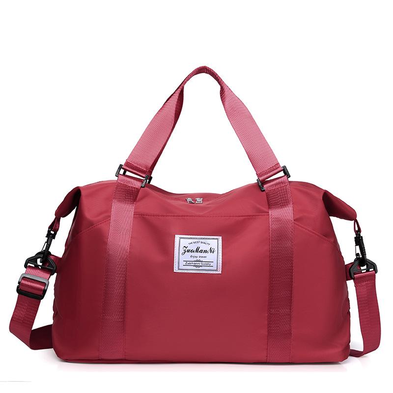 Shoulder hand-held travel bag Women's wet and dry separation Sports Yoga Fitness bag Large capacity storage Luggage bag