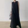 Summer Laid-back and Cold Style Women's Clothing Loose and Sleeveless Vest Dress with A Large Swing