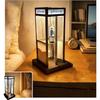 Retro Vintage Tall Phonebooth Lamp  Mini Telephone Booth Ambient Desk Light for Home Decor, Classic Design, Warm Ambient Lighting, for Office, Coffee 