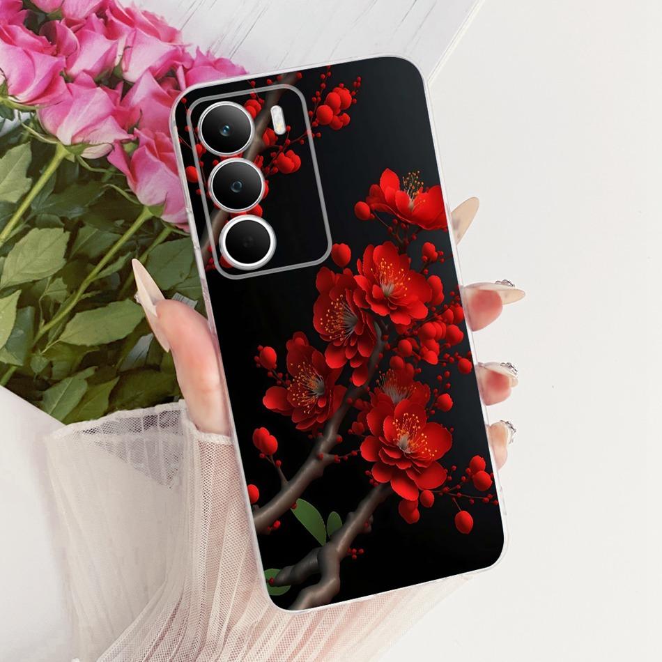

Для Realme C71 RMX5303 Милий Квітковий Метелик Кіт Розписний Чохол Для Realme C71 C 71 4G М який Силіконовий ТПУ Чохли для Телефона Realme C71