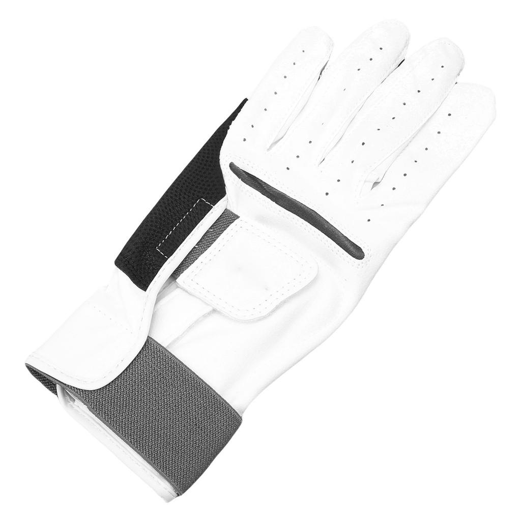 Golfing Glove Non Slip Touch Screen Finger Tip Breathable Sheepskin Golfer Glove for Men with Removable Plate M