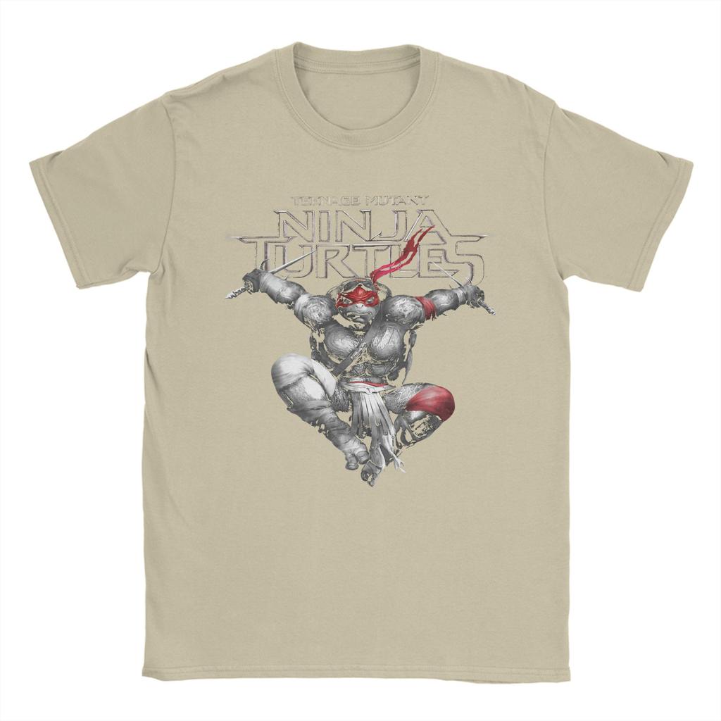 Awesome Ninja Turtles Raphaels Action Jump TShirt for Men 100 Cotton T Shirt  Short Sleeve Tee Shirt Gift Idea Clothing