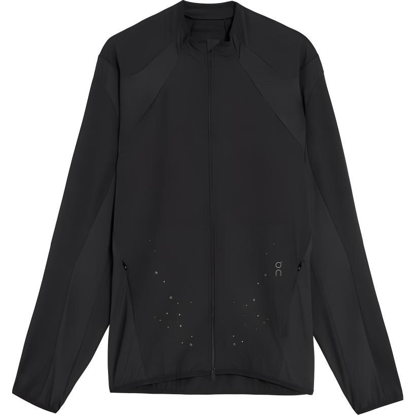

On Solid Color Stand Collar Zipper Lg Sleeve Jacket Men jackets Black 1UE10070553 L