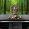 Solar Powered Tibetan Prayer Wheel Solar Buddhas Scriptures Prayer Wheel Car Ornament for Relaxation,Meditations,Blessing