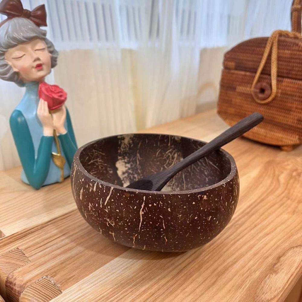 Reusable Coconut Bowls Natural Serving Dishes New Utensils  Dessert